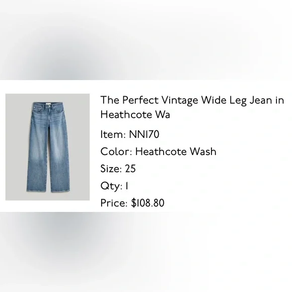 Madewell Heritage Stretch Denim Jeans in Light Blue-EXCELLENT condition - Picture 11 of 11